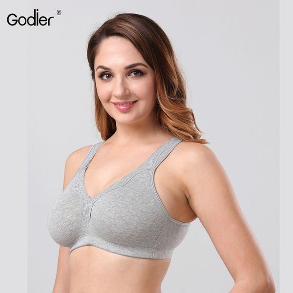godier seemless full-coverage big size t-shirt bra gray black 80bcdef~115d wire cotton soft bra lingerie plus brassiere, Red;black
godier seemless full-coverage big size t-shirt bra gray black 80bcdef~115d wire cotton soft bra lingerie plus brassiere, Red;black