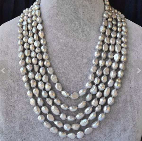 gray pearl long necklace,8-10mm baroque freshwater pearl 100inches real pearl jewellery,new ing, Black
gray pearl long necklace,8-10mm baroque freshwater pearl 100inches real pearl jewellery,new ing, Black