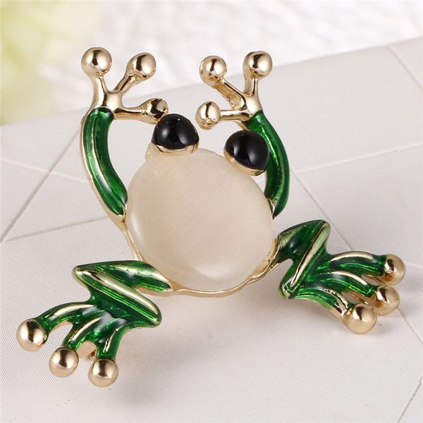 green enamel cartoon frog brooch for women cute kawaii frog corsage accessories brand rhinestone brooches, Gray
green enamel cartoon frog brooch for women cute kawaii frog corsage accessories brand rhinestone brooches, Gray
