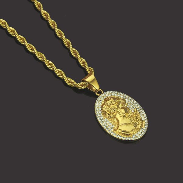 hiphop pendant necklaces for mens gold plated hip hop jewelry beauty head charm chains new arrival, Silver
hiphop pendant necklaces for mens gold plated hip hop jewelry beauty head charm chains new arrival, Silver