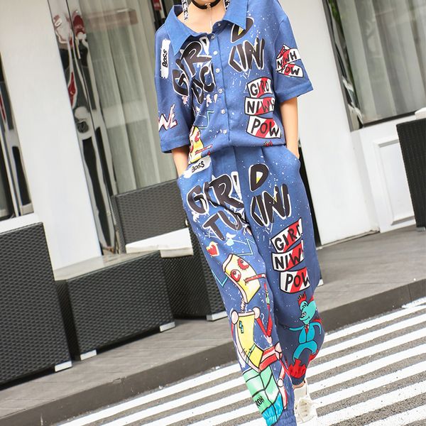 trend-setter 2017 summer fashion new graffiti denim bodysuit women harajuku robot cartoon jumpsuit for women casual, Black;white
trend-setter 2017 summer fashion new graffiti denim bodysuit women harajuku robot cartoon jumpsuit for women casual, Black;white