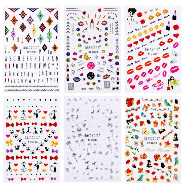 1 sheet fashion heart flower nail stickers adhesive pre glue decals foils polish diy nail art tools beauty accessories, Black
1 sheet fashion heart flower nail stickers adhesive pre glue decals foils polish diy nail art tools beauty accessories, Black