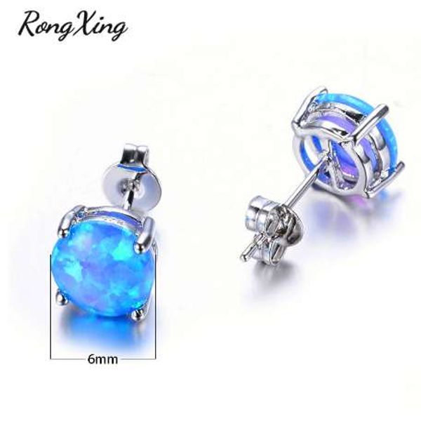 rongxing 6mm round white/blue/purple fire opal stud earrings for women 925 sterling silver filled jewelry cute earrings ear0783, Golden;silver
rongxing 6mm round white/blue/purple fire opal stud earrings for women 925 sterling silver filled jewelry cute earrings ear0783, Golden;silver