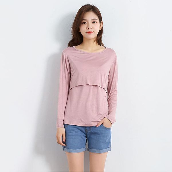 modal long sleeve maternity breastfeeding nursing clothes for pregnant women tees pregnancy t-shirts feeding nursing, White
modal long sleeve maternity breastfeeding nursing clothes for pregnant women tees pregnancy t-shirts feeding nursing, White