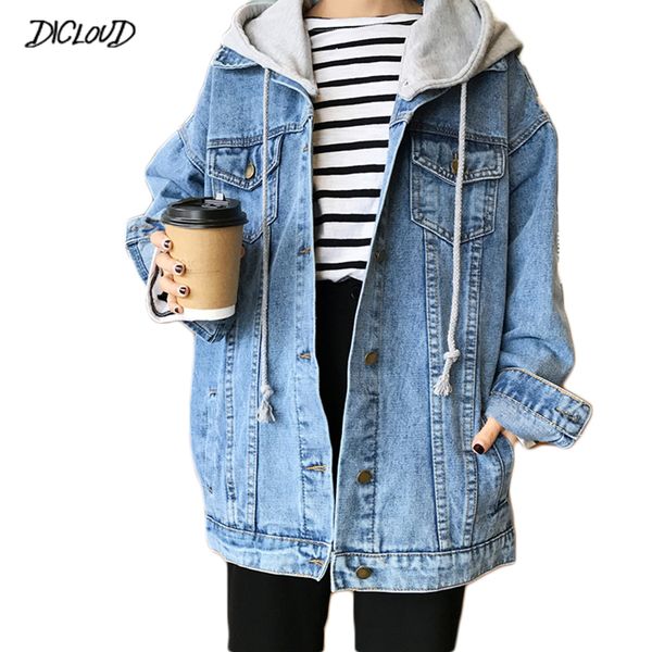 dicloud harajuku oversized denim jacket woman fashion long sleeve loose hooded outerwear women 2018 casual plus size denim coats, Black;brown
dicloud harajuku oversized denim jacket woman fashion long sleeve loose hooded outerwear women 2018 casual plus size denim coats, Black;brown