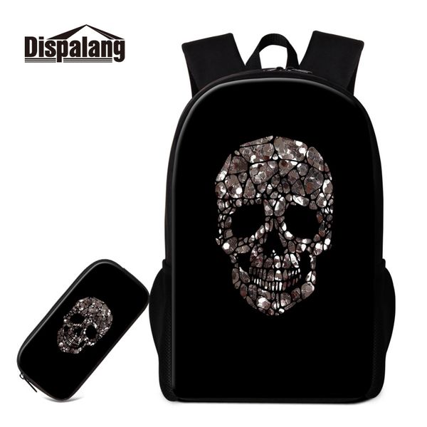 dispalang women men backpacks pencil bag 2 pcs/set school backpacks schoolbag for teenagers cool skull print student book bag
dispalang women men backpacks pencil bag 2 pcs/set school backpacks schoolbag for teenagers cool skull print student book bag