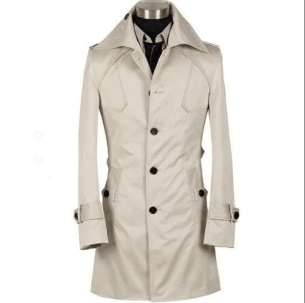 2017 new designer autumn spring slim trench coat men long sleeve mens trench coat clothing belt s - 9xl, Tan;black
2017 new designer autumn spring slim trench coat men long sleeve mens trench coat clothing belt s - 9xl, Tan;black