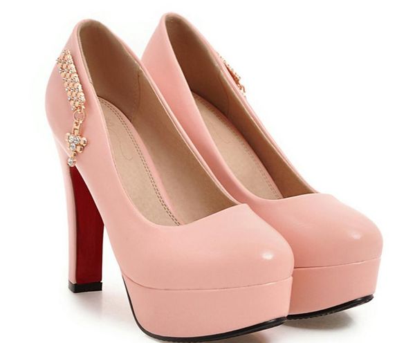 send coarse heel big shoes 44 45 46 47 yards high heel single shoes diamond woman small shoes 31-33, Black
send coarse heel big shoes 44 45 46 47 yards high heel single shoes diamond woman small shoes 31-33, Black