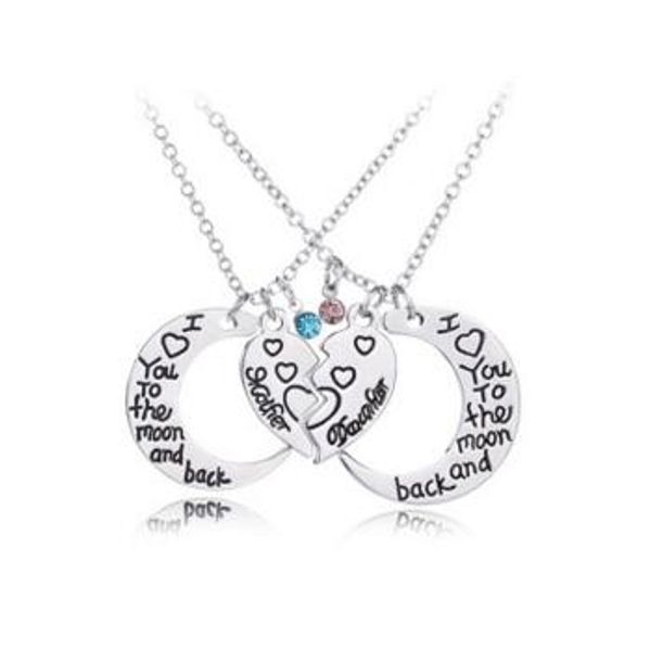 fashion moon necklace i love you to the moon and back mother and daughter heart pendant chains fashion jewelry for women, Silver
fashion moon necklace i love you to the moon and back mother and daughter heart pendant chains fashion jewelry for women, Silver
