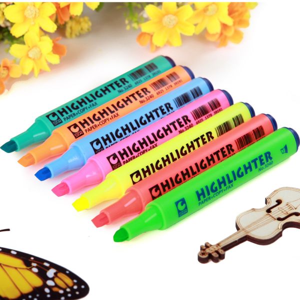 10pcs highlighter fluorescent drawing markers pen large capacity candy color school japanese stationery, Black;red
10pcs highlighter fluorescent drawing markers pen large capacity candy color school japanese stationery, Black;red