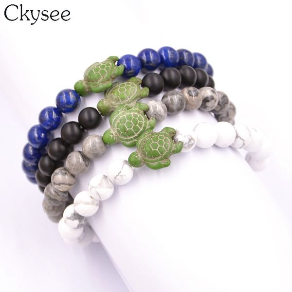 ckysee new arrival green sea turtle 8mm white black blue stone beads braiding bracelet for women bangles jewelry
ckysee new arrival green sea turtle 8mm white black blue stone beads braiding bracelet for women bangles jewelry