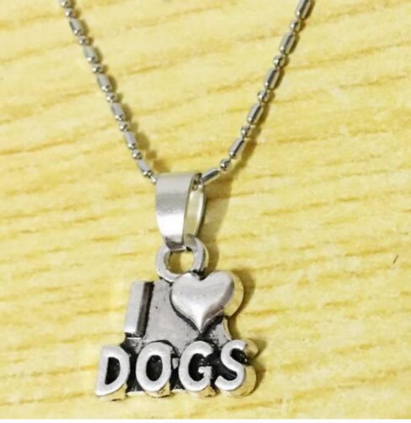 10pc/lot 2018 pendant necklace i love dogs charm necklace pet dog lover jewelry gift drop shipping, Silver
10pc/lot 2018 pendant necklace i love dogs charm necklace pet dog lover jewelry gift drop shipping, Silver