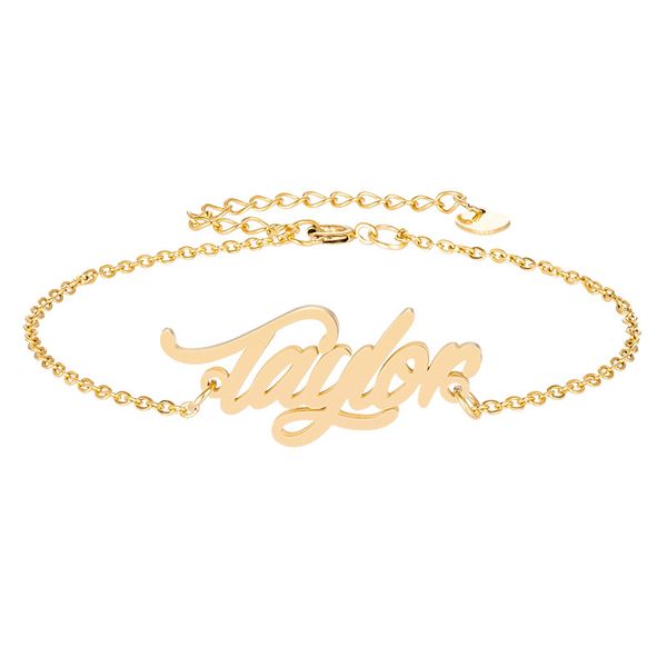 stainless steel engrave script name " taylor " charm bracelets for women personalized custom bracelet charm link christmas gift, Golden;silver
stainless steel engrave script name " taylor " charm bracelets for women personalized custom bracelet charm link christmas gift, Golden;silver
