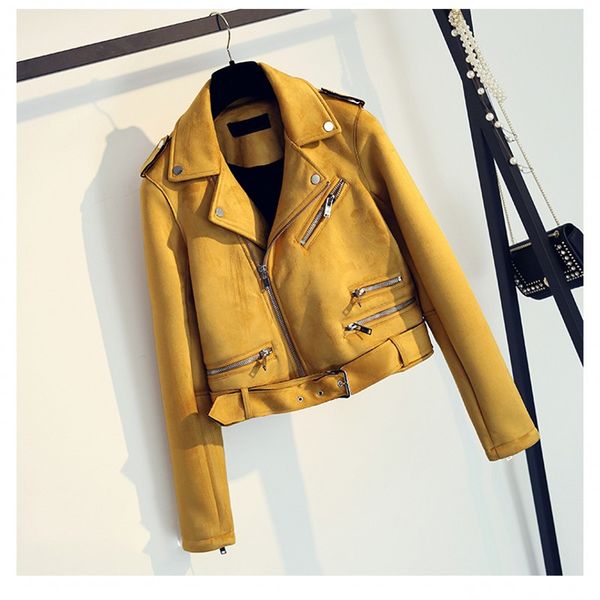 2018 new autumn witner women motorcycle faux pu leather red pink jackets lady biker outerwear coat with belt 4 color, Black
2018 new autumn witner women motorcycle faux pu leather red pink jackets lady biker outerwear coat with belt 4 color, Black