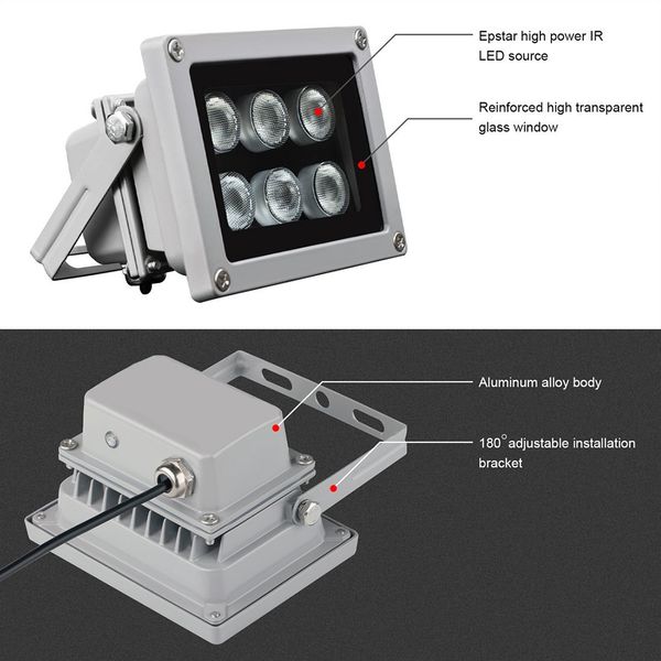 infrared cctv illuminator fill lamp mini led light dc12v 2a ir 850nm with pcell(light sensor) switch
infrared cctv illuminator fill lamp mini led light dc12v 2a ir 850nm with pcell(light sensor) switch