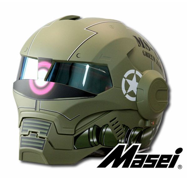 masei matte dumb green zach new style 610 motorcycle helmet ironman iron man helmet open face casque motocross
masei matte dumb green zach new style 610 motorcycle helmet ironman iron man helmet open face casque motocross