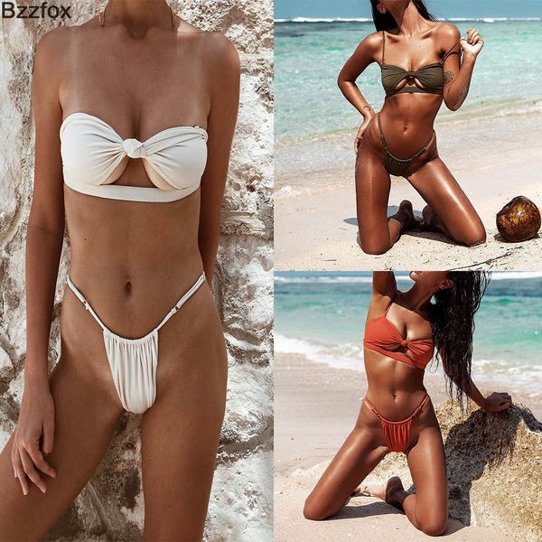 2019 new women triangle thong bikini swimwear female push up padded bra bikini set bandeau swimsuit bathing suit biquini, White;black
2019 new women triangle thong bikini swimwear female push up padded bra bikini set bandeau swimsuit bathing suit biquini, White;black