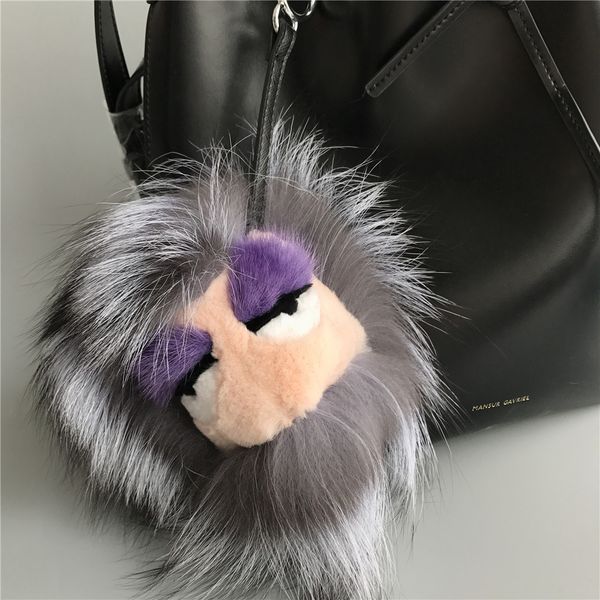 8" Silver Real Fox Fur Monster Bug bag Charm Ball Pom pom Keychain Keyring Tassels Pendant Handbag
8" Silver Real Fox Fur Monster Bug bag Charm Ball Pom pom Keychain Keyring Tassels Pendant Handbag