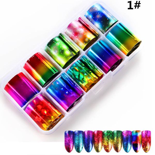 10pcs/box starry sky nail art tip nail foil decal manicure diy stickers decor perfect for all fingernails, Black
10pcs/box starry sky nail art tip nail foil decal manicure diy stickers decor perfect for all fingernails, Black