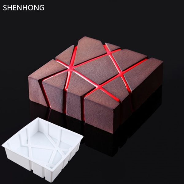 shenhong twill block 3d silicone cake moulds geometric square for ice creams chocolates pastry art pan bakeware accessories
shenhong twill block 3d silicone cake moulds geometric square for ice creams chocolates pastry art pan bakeware accessories