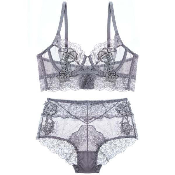 floral intimates cup lace set embroidery fashion women bras lingerie bra female transparent ultrathin tall panties waist cefgf
floral intimates cup lace set embroidery fashion women bras lingerie bra female transparent ultrathin tall panties waist cefgf