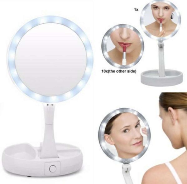 new my fold away led makeup mirror double-sided rotation folding usb lighted vanity mirror touch screen portable tablelamp
new my fold away led makeup mirror double-sided rotation folding usb lighted vanity mirror touch screen portable tablelamp