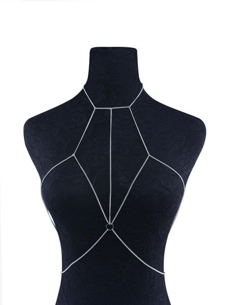 body necklace chain bra harness for women bralette summer boho luxury jewellry fashion accessories, Silver
body necklace chain bra harness for women bralette summer boho luxury jewellry fashion accessories, Silver