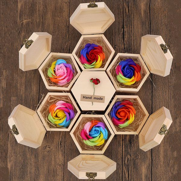 hexagon wooden shape handmade rose soap petal simulation flower multicolor rose flowers soap valentines day birthday party gifts
hexagon wooden shape handmade rose soap petal simulation flower multicolor rose flowers soap valentines day birthday party gifts