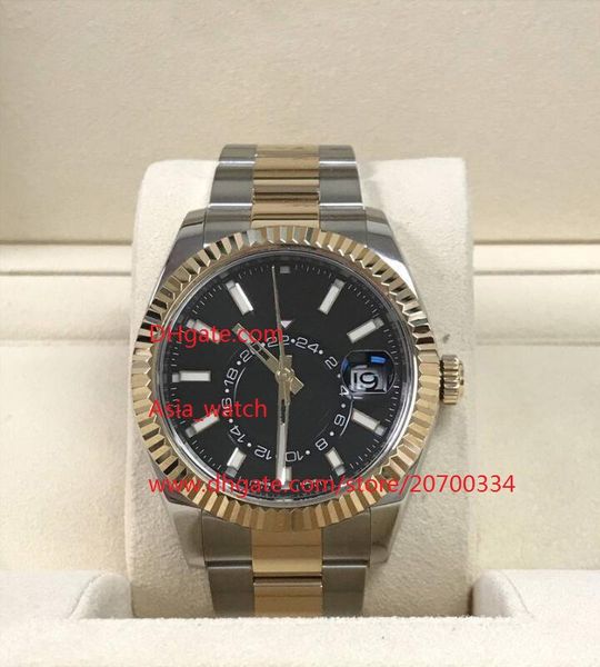 new style 42mm sky-dweller 326933 stainless steel mechanical automatic gold wristwatches men's fashion wristwatches, Slivery;brown
new style 42mm sky-dweller 326933 stainless steel mechanical automatic gold wristwatches men's fashion wristwatches, Slivery;brown