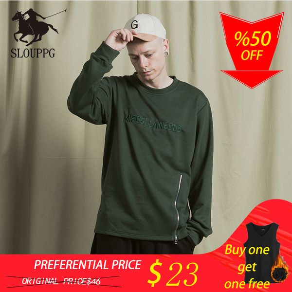 slouppg 2018 autumn men's pullover men's sweatshirts new tide brand fashion front zipper long-sleeved shirt loose jacket, Black
slouppg 2018 autumn men's pullover men's sweatshirts new tide brand fashion front zipper long-sleeved shirt loose jacket, Black