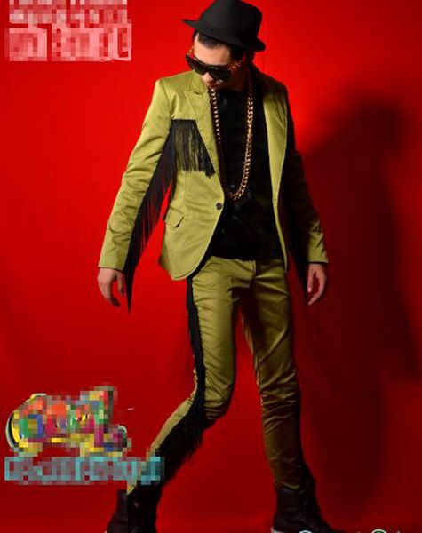 man han edition of the new boutique personality anchor bar singer stage costumes dance tarmac tassel suit jacket m - 2 xl, Black;red
man han edition of the new boutique personality anchor bar singer stage costumes dance tarmac tassel suit jacket m - 2 xl, Black;red