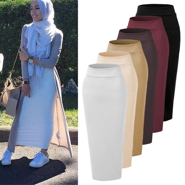 2019 long ankle length quality pencil style 6 colors muslim maxi skirt pencil skirt islmaic lady skirts, Red
2019 long ankle length quality pencil style 6 colors muslim maxi skirt pencil skirt islmaic lady skirts, Red