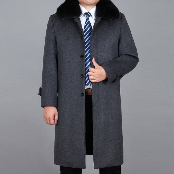 long wool coat mens brown thick long winter coats mens fur collar abrigo hombre invierno 2018 manteau homme trench homme, Black
long wool coat mens brown thick long winter coats mens fur collar abrigo hombre invierno 2018 manteau homme trench homme, Black