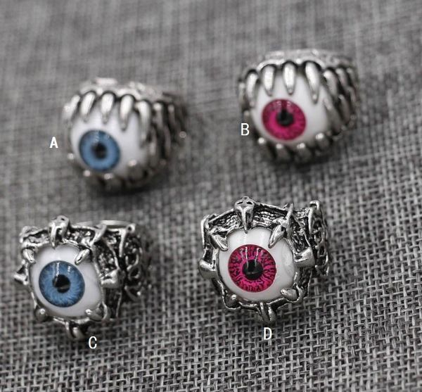 men's vintage dragon claw evil eye skull ring imitating stainless steel biker ring devil eyeball halloween party props men jewelry kka1, Silver
men's vintage dragon claw evil eye skull ring imitating stainless steel biker ring devil eyeball halloween party props men jewelry kka1, Silver