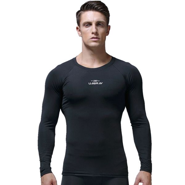 uabrav men's sport shirt long sleeves quick dry solid round collar elastic compression shirts running gym wear fitness tights, Black;blue
uabrav men's sport shirt long sleeves quick dry solid round collar elastic compression shirts running gym wear fitness tights, Black;blue