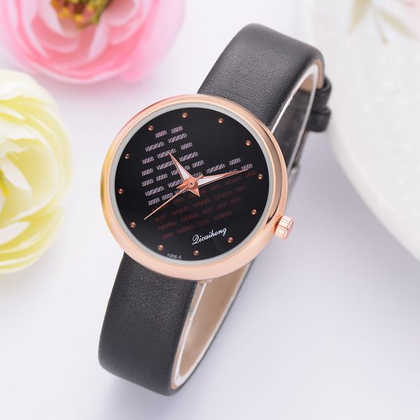 women watches leather strap bracelet watch quartz ladies rose gold heart dial ladies fashion luxury sport clock simple watch, Slivery;brown
women watches leather strap bracelet watch quartz ladies rose gold heart dial ladies fashion luxury sport clock simple watch, Slivery;brown