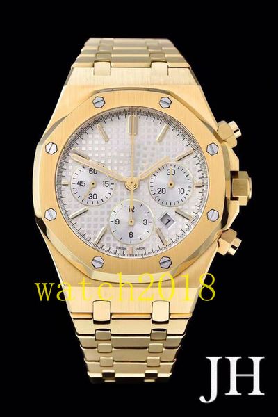 Luxury Watch 7750 Movement Chronograph Gold White Dial 26320OR.OO.1220OR.01 Stainless Steel Bracelet Automatic Watches Men Watches
Luxury Watch 7750 Movement Chronograph Gold White Dial 26320OR.OO.1220OR.01 Stainless Steel Bracelet Automatic Watches Men Watches