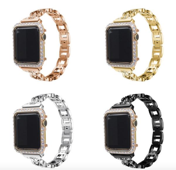 42MM 38MM Women Watch Band for Apple Watch Crystal Diamond Embed Metal Link Wrist Watch Band Strap Bracelet for iwatch
42MM 38MM Women Watch Band for Apple Watch Crystal Diamond Embed Metal Link Wrist Watch Band Strap Bracelet for iwatch