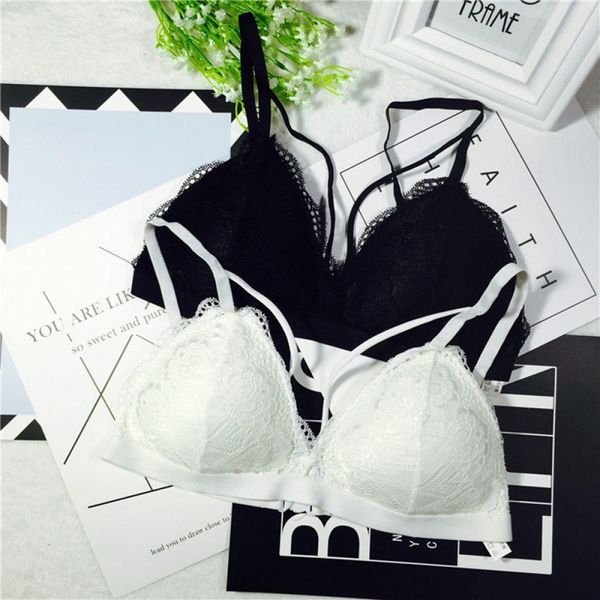 strap lace women lace high bra stretch brassiere 2018 sleeping fashion bra bralette padded casual wireless quality, Red;black
strap lace women lace high bra stretch brassiere 2018 sleeping fashion bra bralette padded casual wireless quality, Red;black