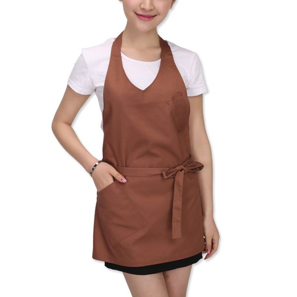 

apron kitchen cooking apron women men cooking waiter waitress bib cafe restaurant chef pinafore household cleaning tools