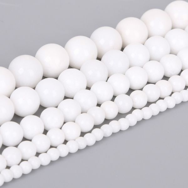 8mm wholesale natural white stone beads loose round spacer bead for jewelry making 4/6/8/10/12mm 15'' diy bracelet&necklace, Black
8mm wholesale natural white stone beads loose round spacer bead for jewelry making 4/6/8/10/12mm 15'' diy bracelet&necklace, Black