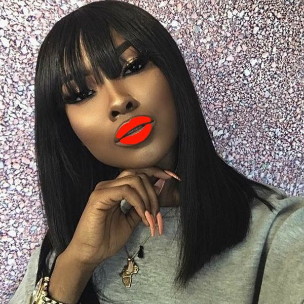 short straight human hair lace wigs unprocessed brazilian virgin hair straight full lace wigs preplucked with baby hair for black women, Black;brown
short straight human hair lace wigs unprocessed brazilian virgin hair straight full lace wigs preplucked with baby hair for black women, Black;brown