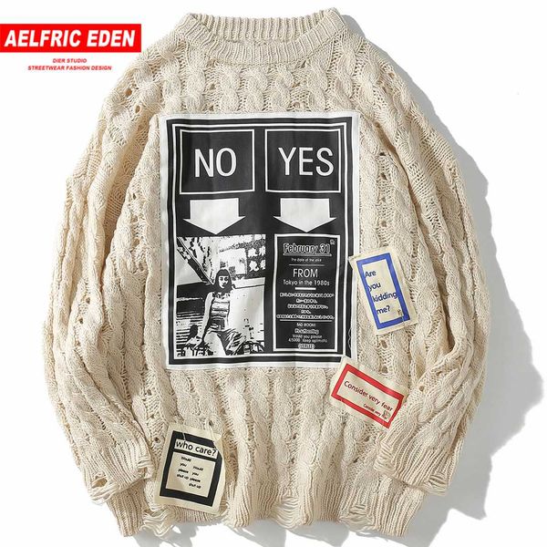 aelfric eden autumn winter pullover knitted sweater men women 3d patch design hip hop sweaters dancing knitwear streetwear kj171, White;black 
aelfric eden autumn winter pullover knitted sweater men women 3d patch design hip hop sweaters dancing knitwear streetwear kj171, White;black