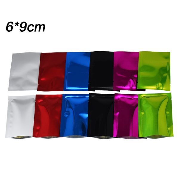 6*9cm small open mylar foil packing bags heat sealable flat colored aluminum foil packaging pouch coffee powder vacuum bag 200pcs/lot
6*9cm small open mylar foil packing bags heat sealable flat colored aluminum foil packaging pouch coffee powder vacuum bag 200pcs/lot