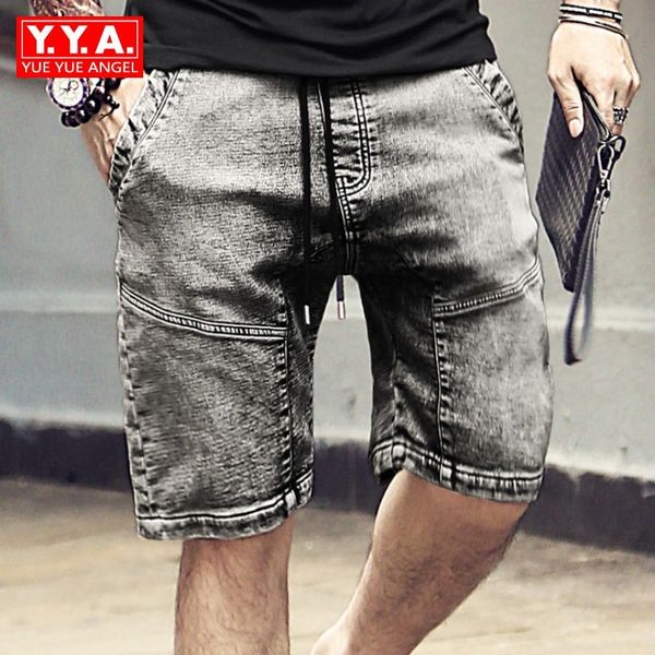 summer washed retro elastic waist stretch denim shorts for men fashion brand loose fit jeans shorts men knee length cargo pants, Blue
summer washed retro elastic waist stretch denim shorts for men fashion brand loose fit jeans shorts men knee length cargo pants, Blue