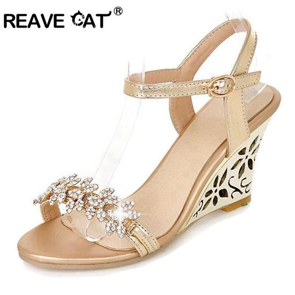 reave cat new arrival glittering fashion fretwork heels wedges sandals rhinestone silver gold summer sandals sale ql4277, Black
reave cat new arrival glittering fashion fretwork heels wedges sandals rhinestone silver gold summer sandals sale ql4277, Black
