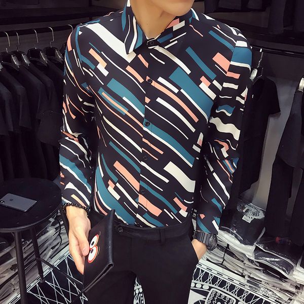 men shirt f13 / owner wind 2018 qiu dong men long sleeve shirt society wind p50 inclined stripe flower color, White;black
men shirt f13 / owner wind 2018 qiu dong men long sleeve shirt society wind p50 inclined stripe flower color, White;black