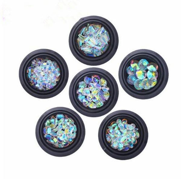 6 styles ab color crystal round heart nail art strass rhinestone sharp bottom manicure oval diy nail stones glass tools f524, Silver;gold
6 styles ab color crystal round heart nail art strass rhinestone sharp bottom manicure oval diy nail stones glass tools f524, Silver;gold
