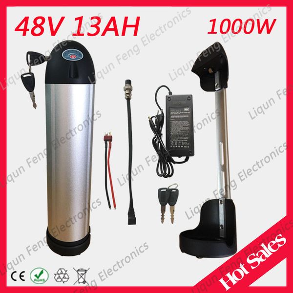 48V 13AH 1000W Ebike Battery Pack Power Lithium ion Battery 30A BMS Electric Bike Battery 48V 13AH with 54.6V 2AH Charger
48V 13AH 1000W Ebike Battery Pack Power Lithium ion Battery 30A BMS Electric Bike Battery 48V 13AH with 54.6V 2AH Charger