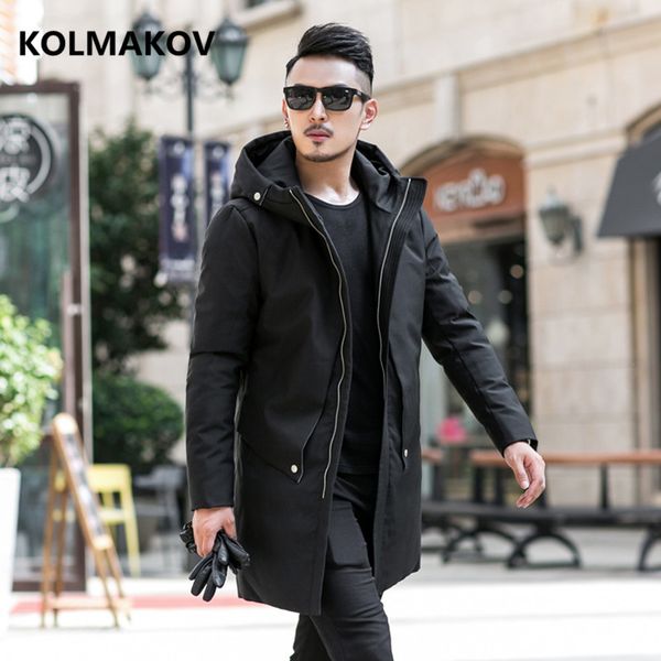 2018 men down coat winter fashion down jacket parka men's casual classic business white duck jackets mens, Black
2018 men down coat winter fashion down jacket parka men's casual classic business white duck jackets mens, Black